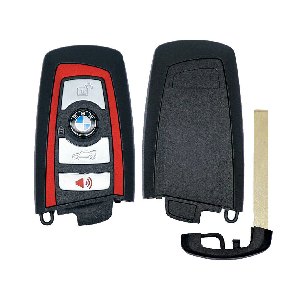 2009 - 2014 BMW 7 Series Smart Key 4B Fob FCC# YGOHUF5767 - 9312533-03 (Red)