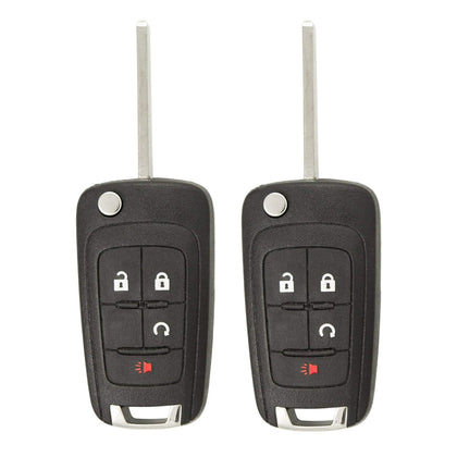2010 - 2019 Chevrolet Flip Key Fob 4B FCC# OHT01060512 (2 Pack)