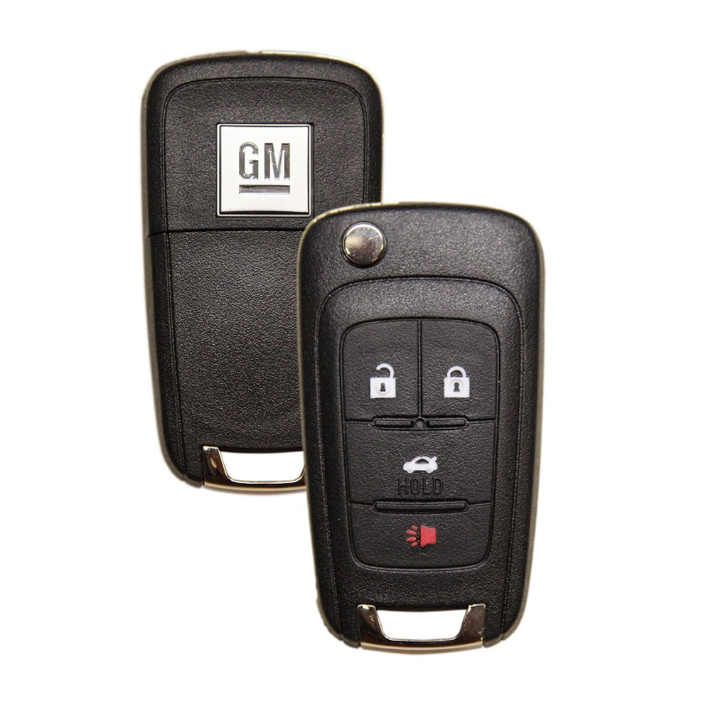 2010 - 2017 Buick Chevrolet Flip Key Fob 4B PEPS FCC # OHT05918179