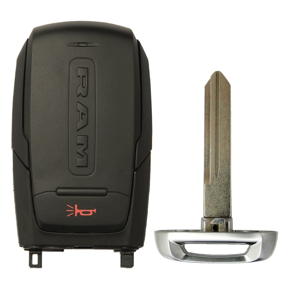 2025 - 2026 RAM 2500 3500 Smart Key 1B - Panic - Fob FCC# OHT-4882056 - Black Sides - 68591509AA
