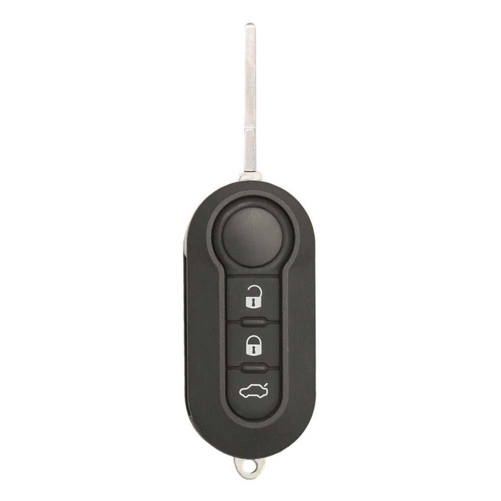 2012 - 2017 Fiat 500 500X Flip Key Fob 4B W/ Trunk FCC# RX2TRF198 - 68091228AA