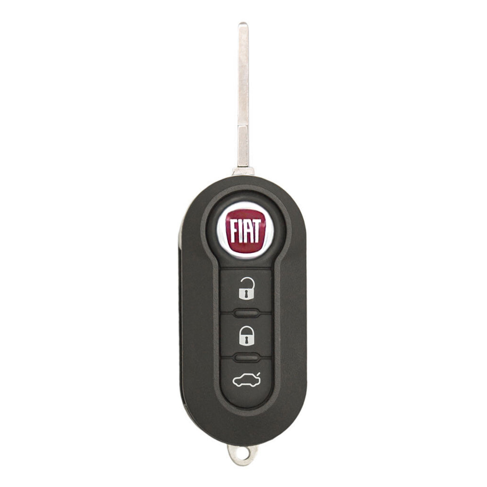 2012 - 2017 Fiat 500 500X Flip Key Fob 4B W/ Trunk FCC# RX2TRF198 - 68091228AA