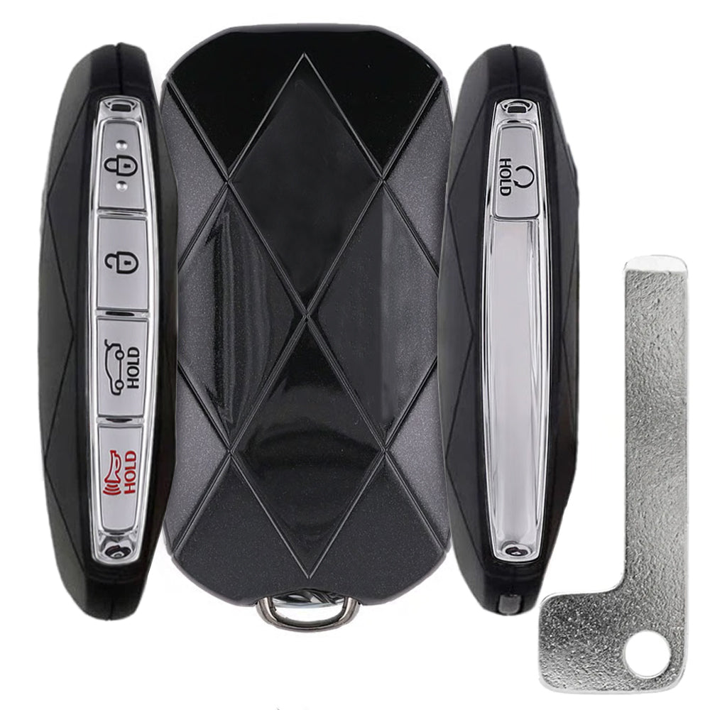 2024 - 2026 Genesis GV80 Smart Key 5B Fob FCC# TQ8-FOB-4F75M44 - 95440-T6DA0 (Black)