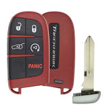 2018 - 2022 Jeep Grand Cherokee Trackhawk Logo Smart Key 5B Fob (Red) FCC# M3N-40821302