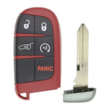 2018 - 2022 Jeep Grand Cherokee Trackhawk Logo Smart Key 5B Fob (Red) FCC# M3N-40821302