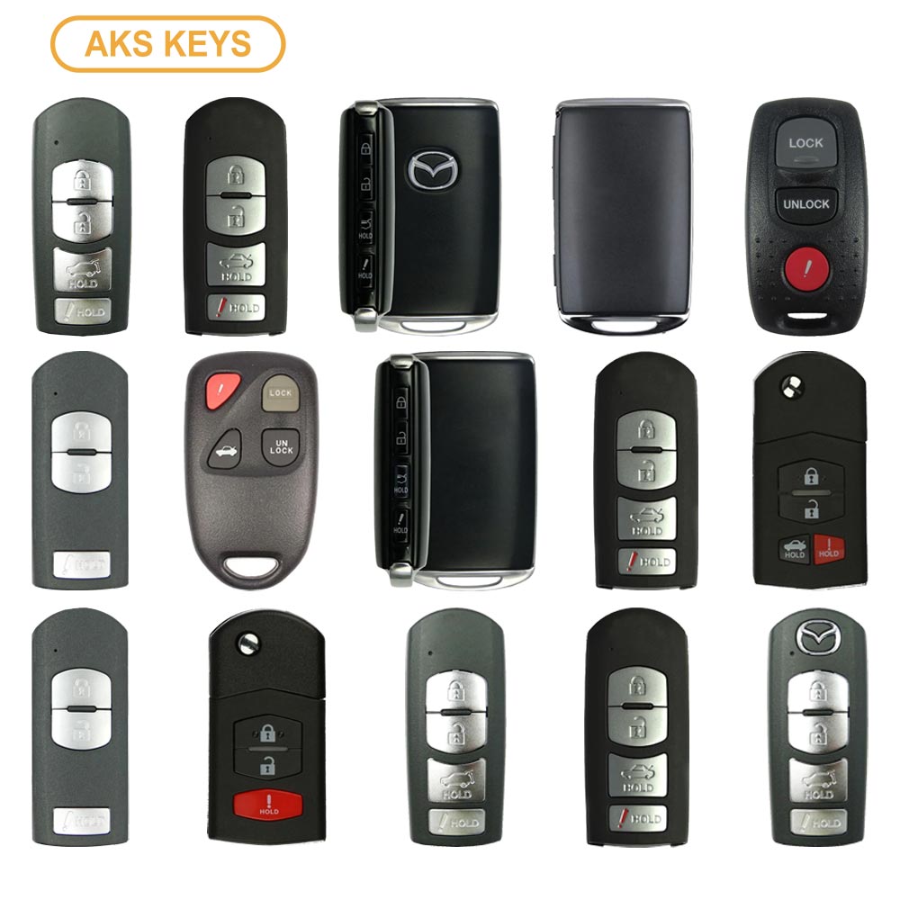 MAZDAスマートキー 6個セット AKS KEYS Aftermarket 15 Mazda Keys Bundle – Locksmith Keyless