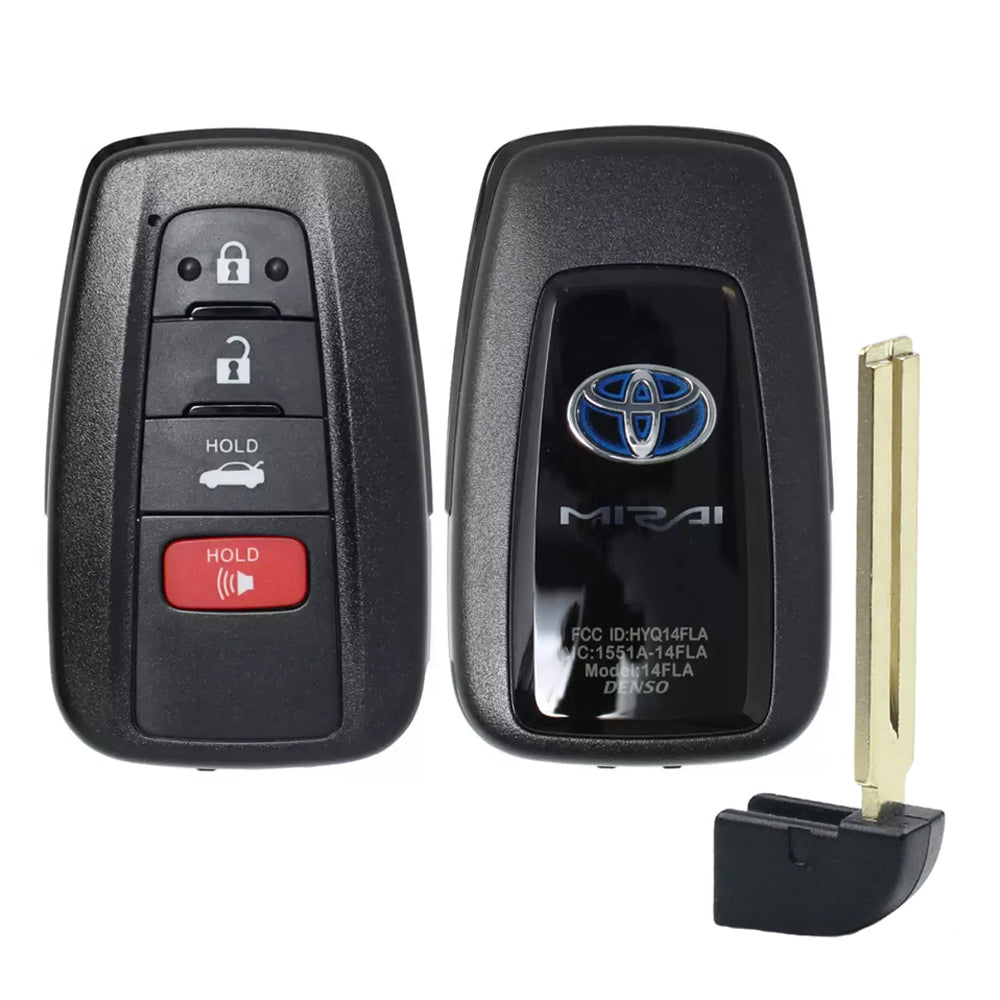 2021 - 2024 Toyota Mirai Smart Key 4B W/ Trunk Fob FCC# HYQ14FLA - 8990H-62140