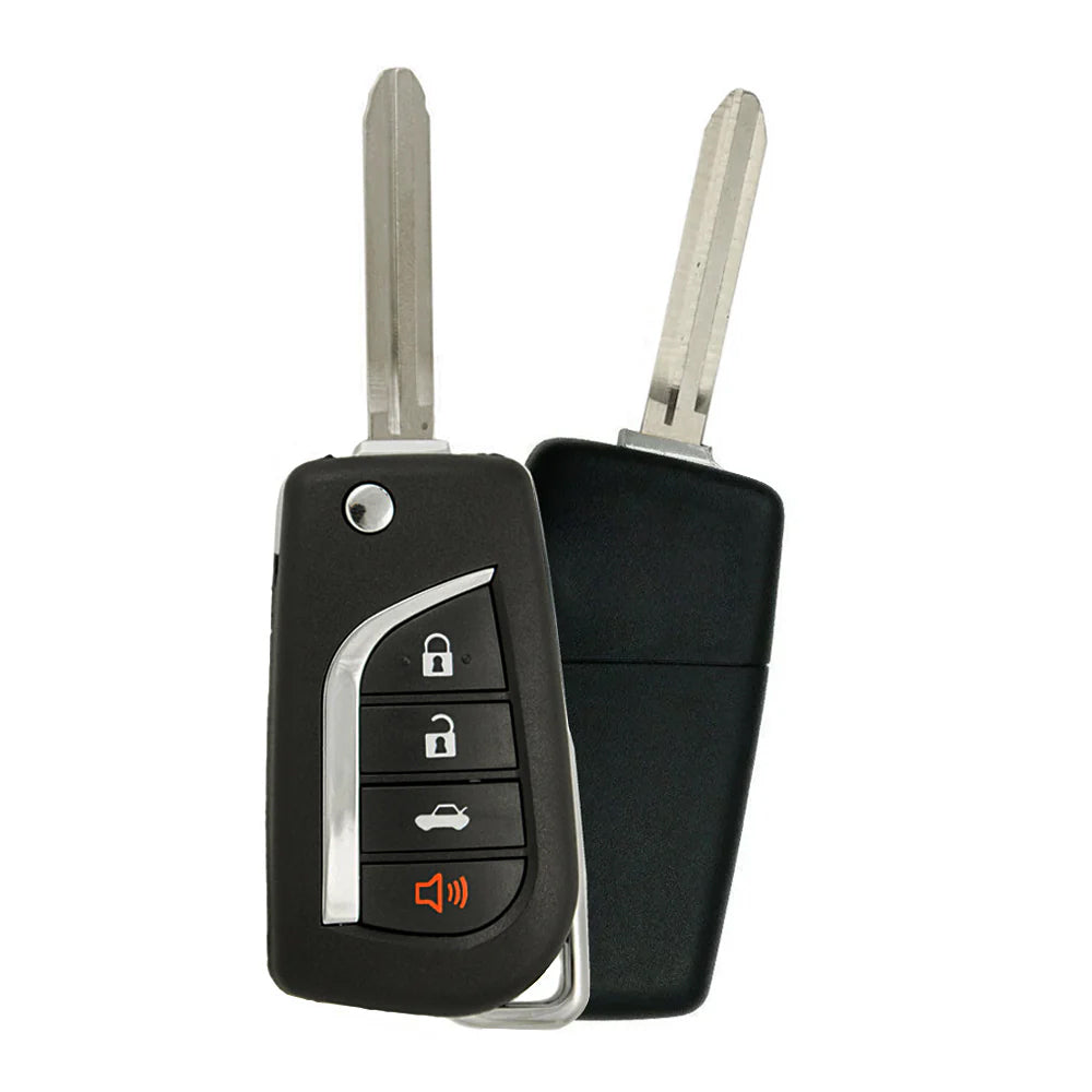 2011 Toyota Avalon Flip Key 4B Fob W/ Trunk FCC# GQ4-29T - 4D67 Chip - Aftermarket