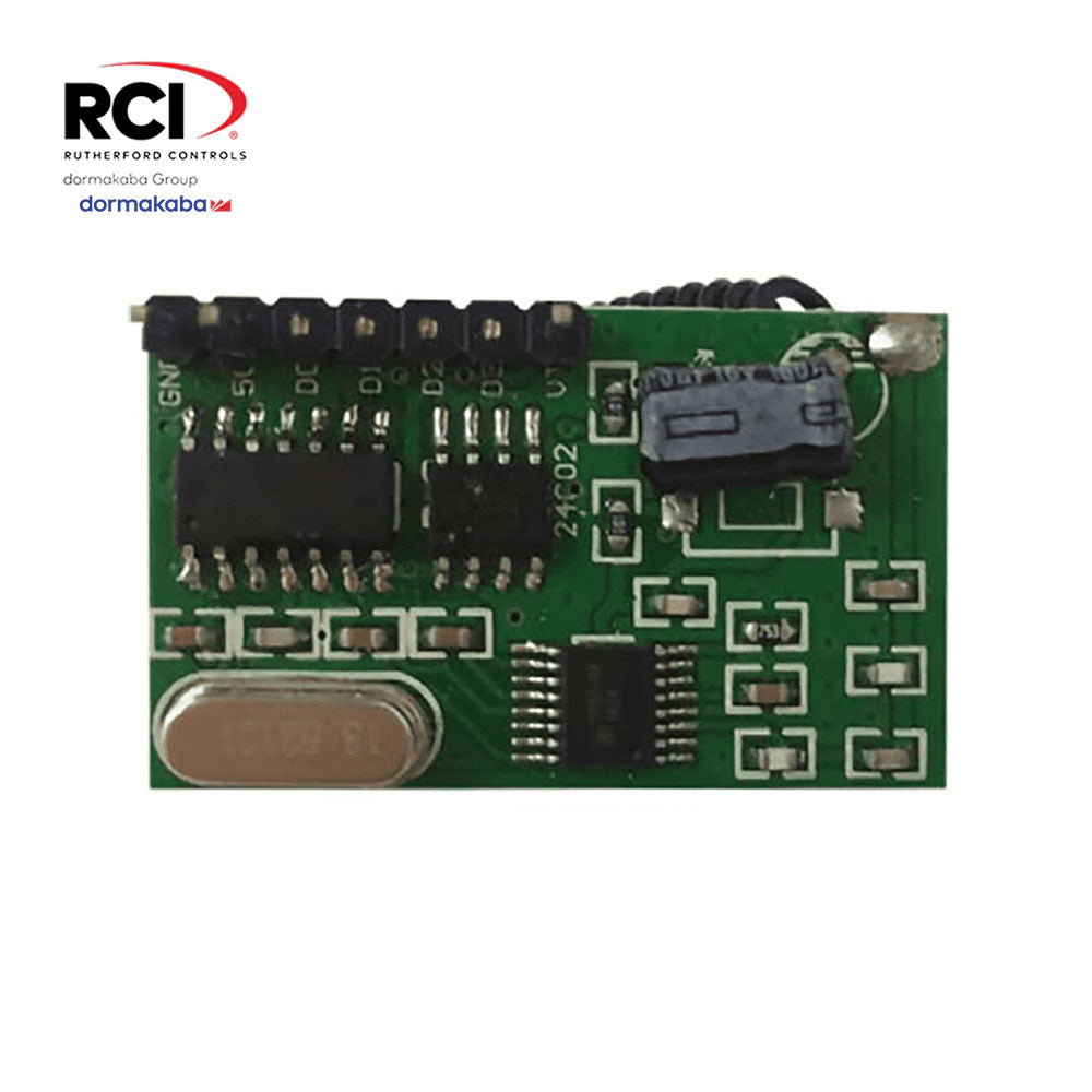RCI 910TC-WRM - Touchless Actuator Remote Receiver Module - 12/24 VDC - 433 MHz - Black Finish