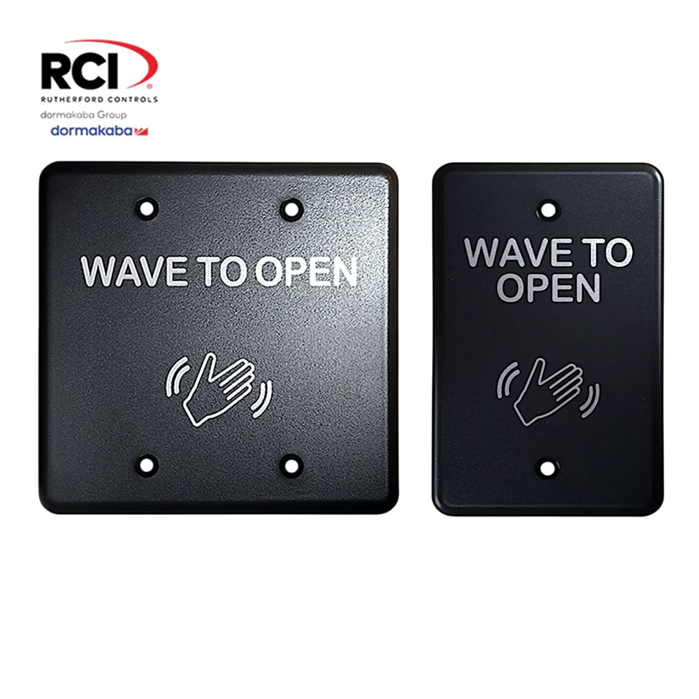 RCI 913 Touchless Microwave Motion Switch with Single and Double Gang Plate - 12/24VDC