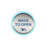 RCI 950TW6-32D - Short-Range Touchless Actuator with 6 Round Plate Text and Wave Logo Adjustable up to 4 - 12-24 VAC/DC - 32D (Satin Stainless Steel-630)