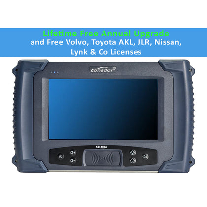 Lonsdor K518USA Key Programmer (USA Version) with Free Lifetime Annual Upgrade and Free Volvo, Toyota AKL, JLR, Nissan, Lynk & Co Licenses