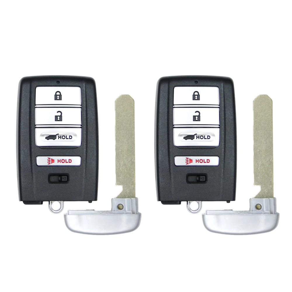 2014 - 2020 Acura MDX RDX Smart Key Shell 4B W/ Hatch Fits for FCC# KR5V1X (2 Pack) - Aftermarket