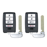2014 - 2020 Acura MDX RDX Smart Key Shell 4B W/ Hatch Fits for FCC# KR5V1X (2 Pack) - Aftermarket