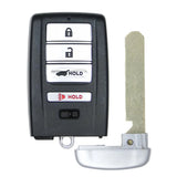 2014 - 2020 Acura MDX RDX Smart Key Shell 4B W/ Hatch Fits for FCC# KR5V1X (25 Pack) - Aftermarket