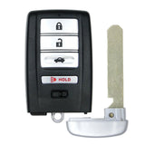 2014 - 2020 Acura ILX RLX TLX Smart Key Shell 4B W/ Trunk Fits for FCC# KR5V1X - Aftermarket