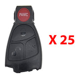 1998 - 2005 Mercedes Benz Smart Key Shell (25 Pack)