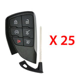 2021 - 2023 Chevrolet GMC Smart Key Shell 6B Compatible with FCC# YG0G21TB2 (25 Pack)