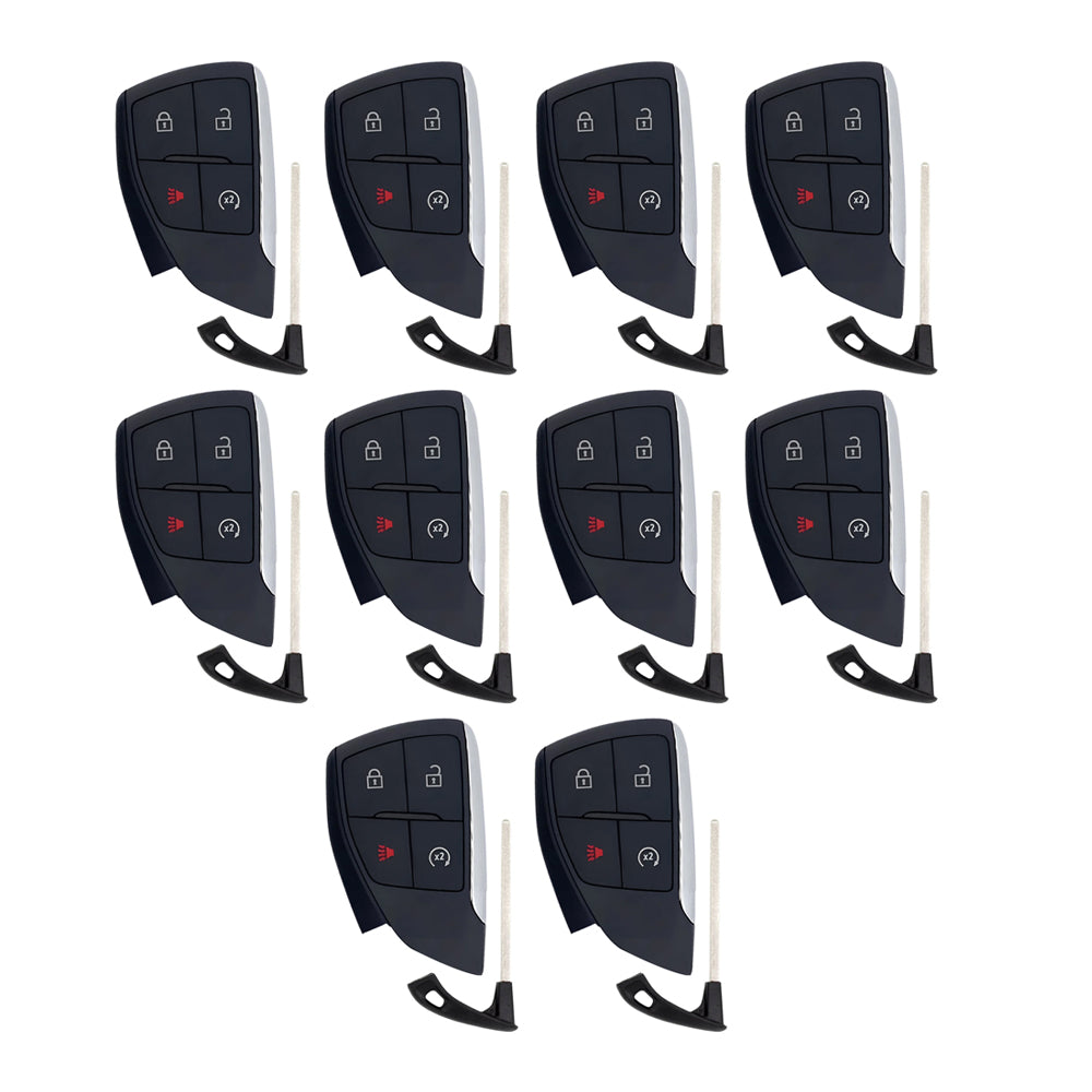 2022 - 2026 Chevrolet GMC Smart Key Shell 4B W/ Remote Start Compatible with FCC# YG0G21TB2 (10 Pack)