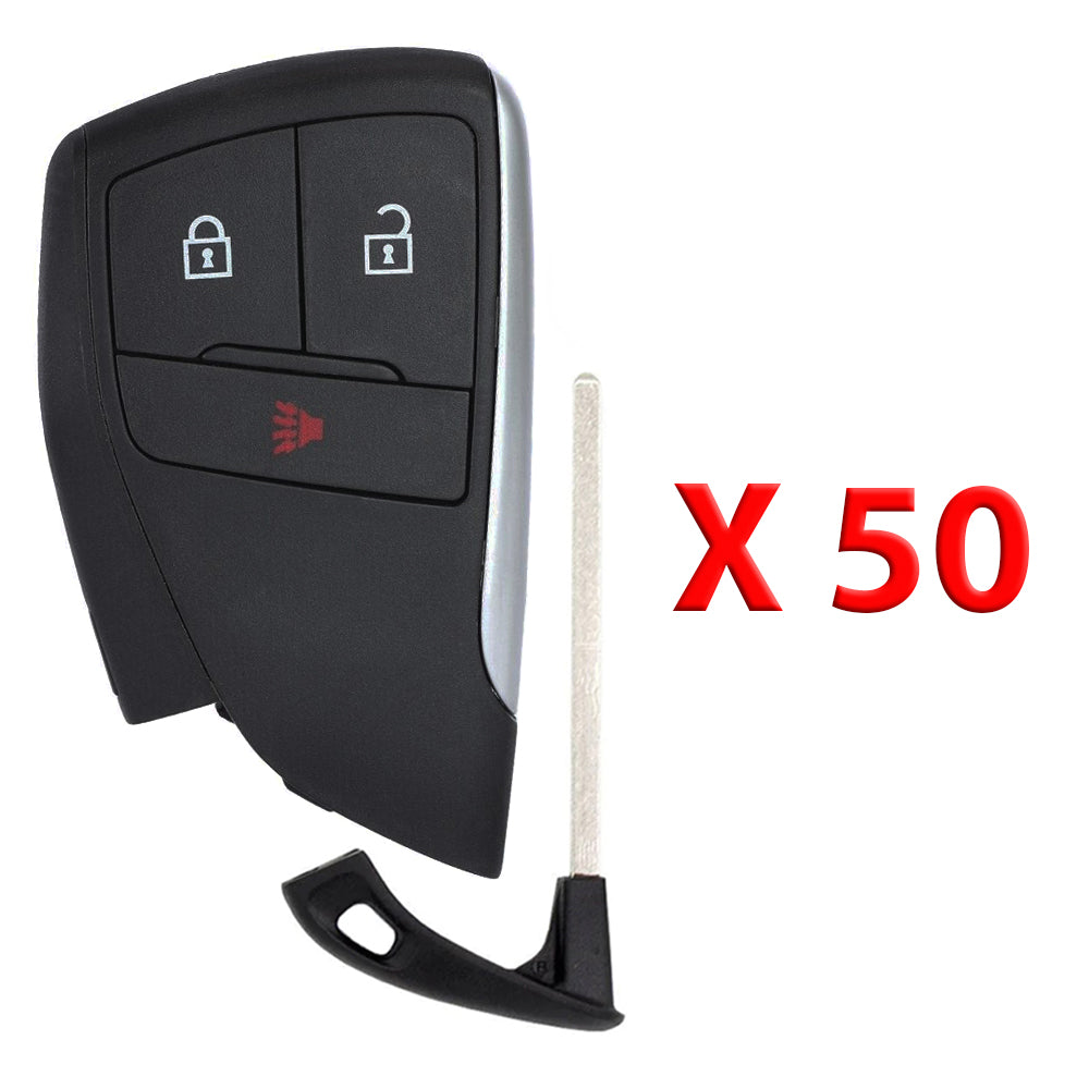 2022 - 2026 Chevrolet GMC Smart Key Shell 3B Compatible with FCC# YG0G21TB2 (50 Pack)