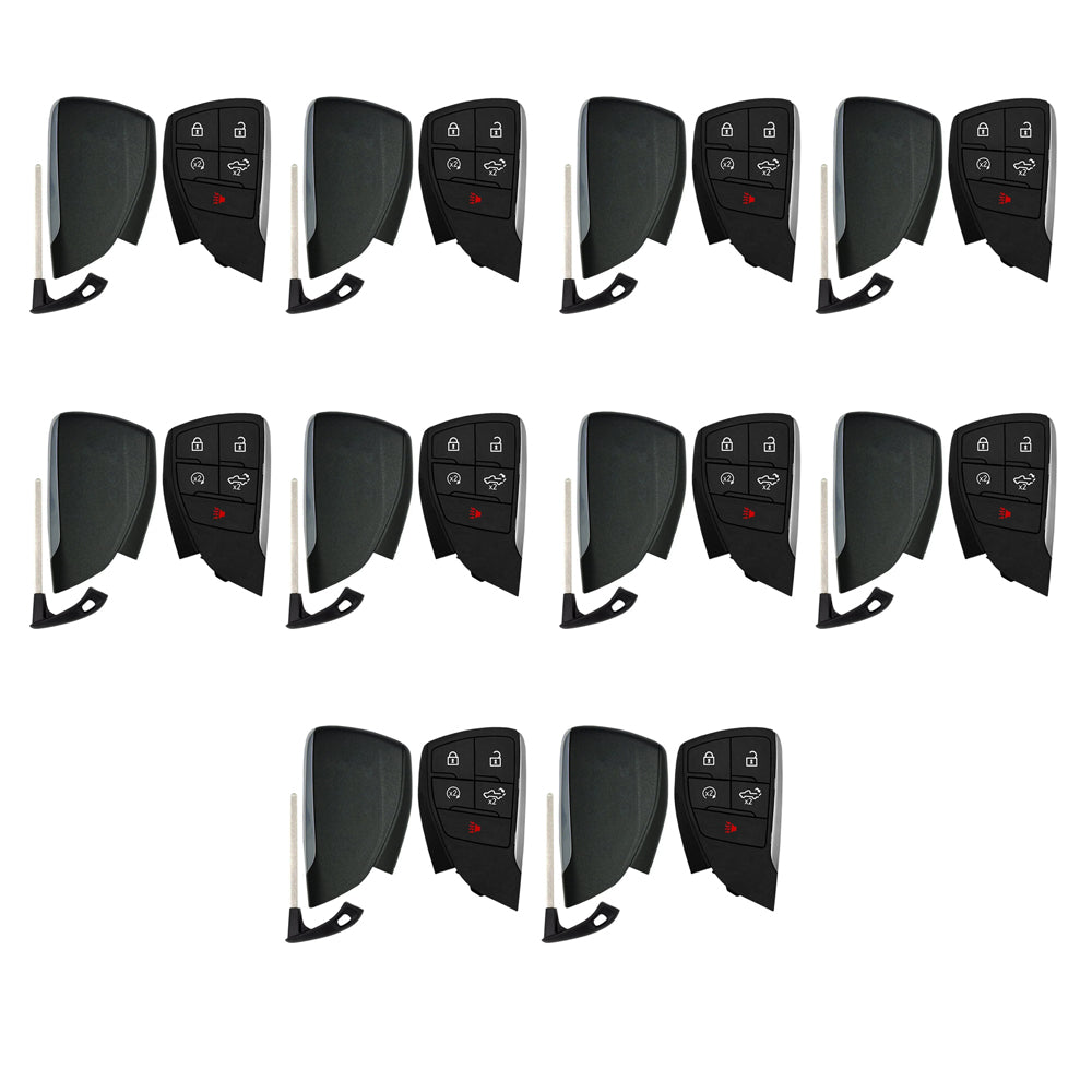 2023 - 2026 Chevrolet GMC Smart Key Shell 5B w/ Tailgate & Remote Start Compatible with FCC# YG0G21TB2 (10 Pack)