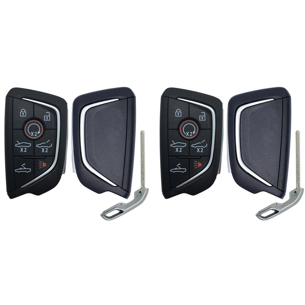 2020 - 2025 Chevrolet Corvette C8 Smart Key Shell 7B Compatible with FCC# YGOG20TB1 (2 Pack)