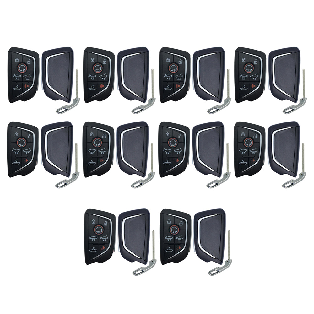 2020 - 2025 Chevrolet Corvette C8 Smart Key Shell 7B Compatible with FCC# YGOG20TB1 (10 Pack)