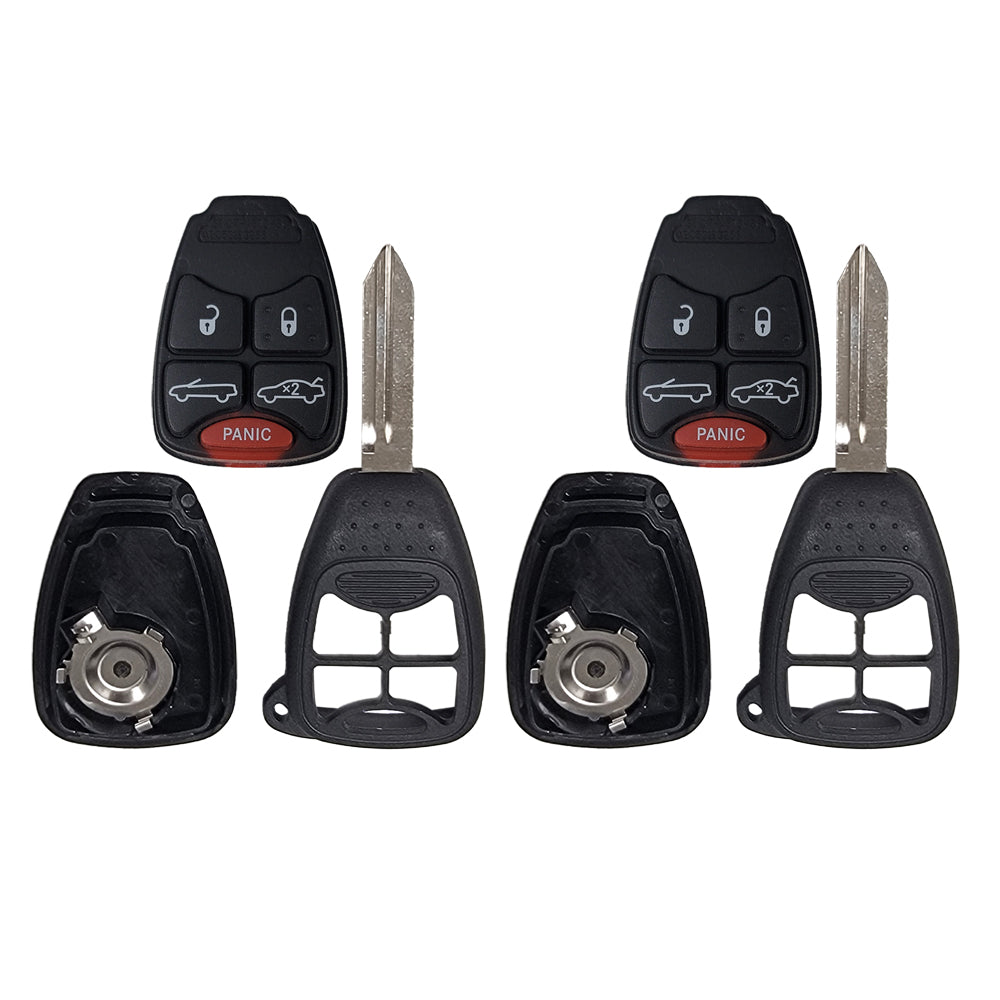 2007 - 2014 Chrysler 200 Sebring Convertible Key Fob Shell Pad 5B (2 Pack)