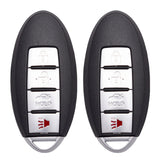 2007 - 2014 Nissan Smart Prox. Key Shell 4B (2 Pack)