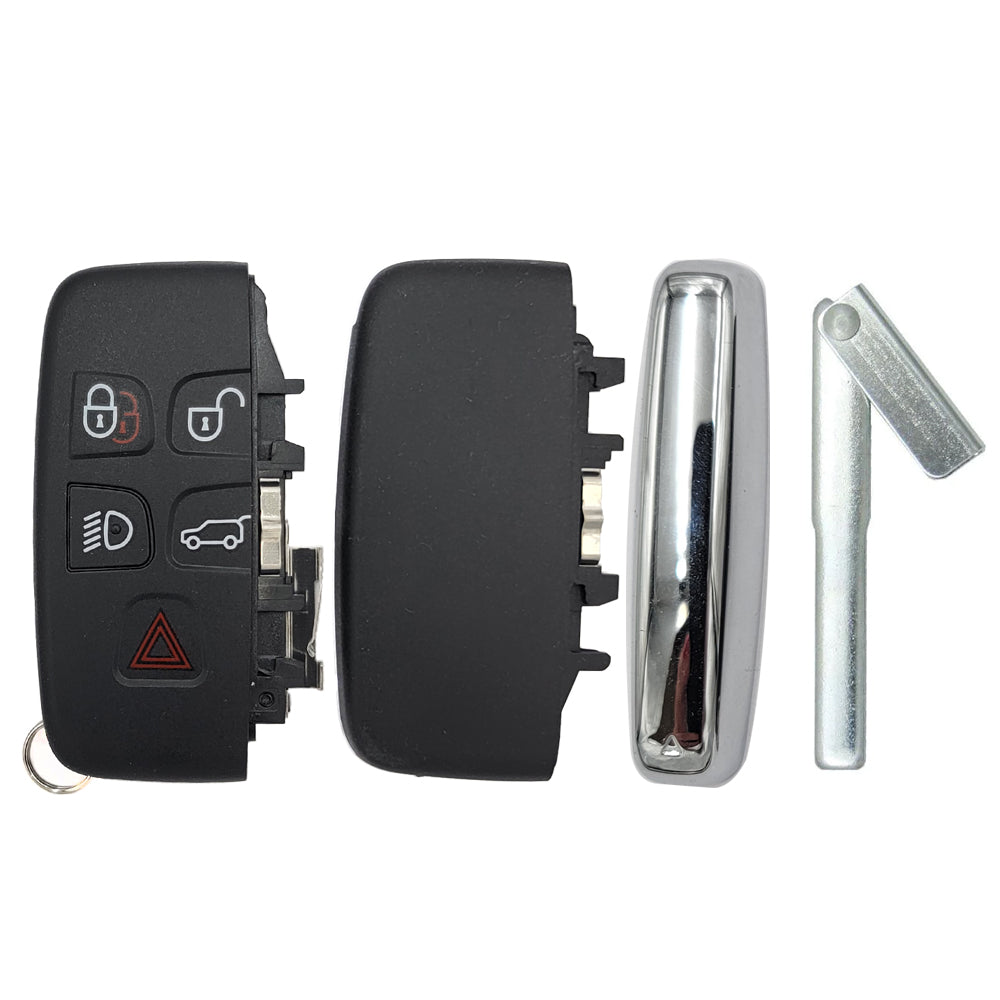 2011 - 2020 Jaguar Land Rover Smart Key Shell Case w/ Hatch 5 Buttons ...