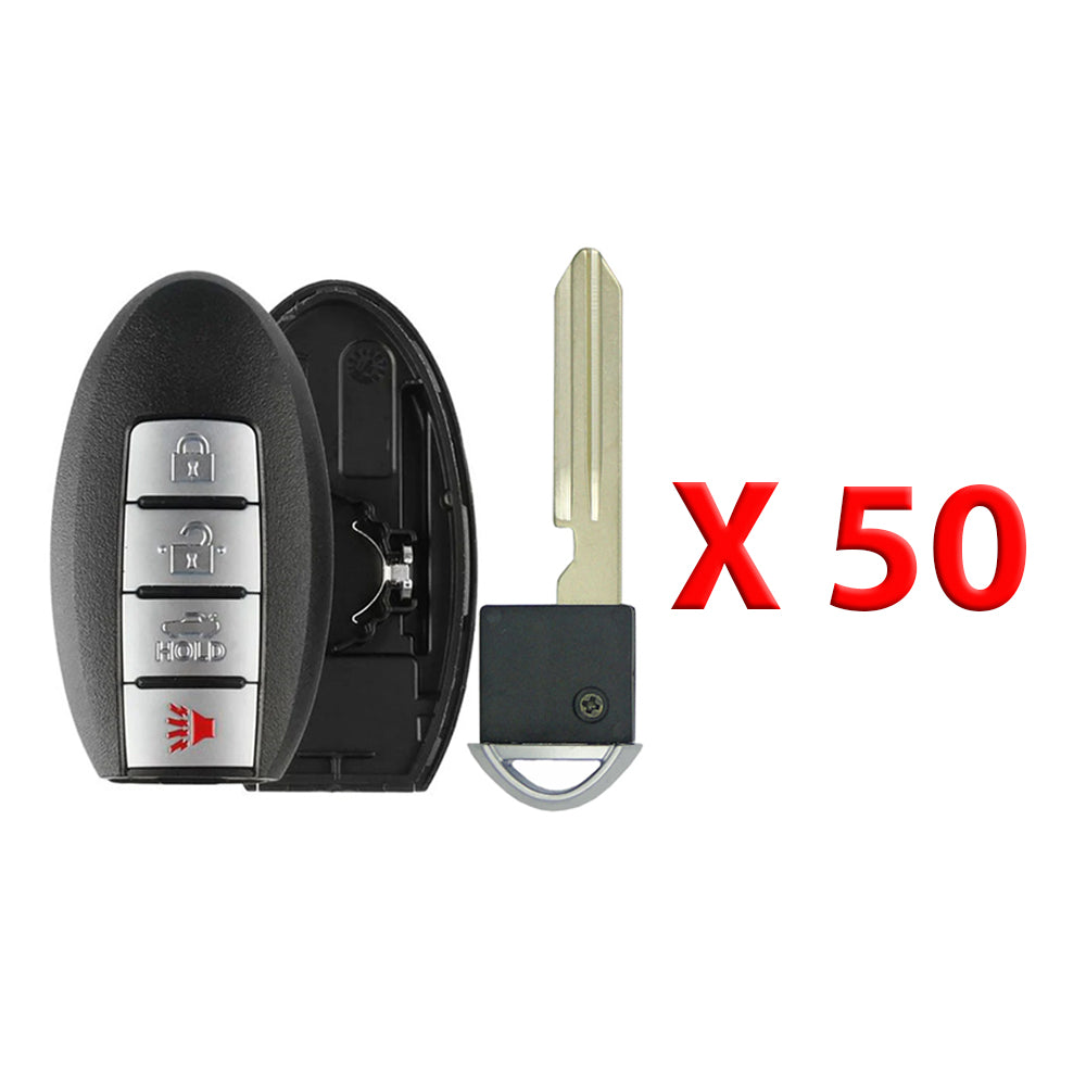 2013 - 2018 Nissan Altima Maxima Smart Key Shell 4B Fits for FCC# KR5S180144014 (50 Pack)