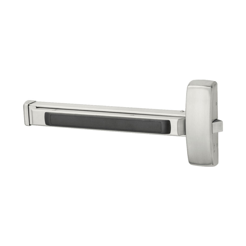 Sargent - 12-8810 - Rim Exit Bar with Wide Stile Pushpad Exit Only and Less Dogging - Fire Rated - Field Reversible - Grade 1