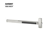 Sargent - 12-8813F - Rim Exit Bar Classroom Function - Wide Stile Pushpad - 36 Fire-Rated Device - L Lever with Escutcheon - LHR - Grade 1 - US32D (Satin Stainless Steel)