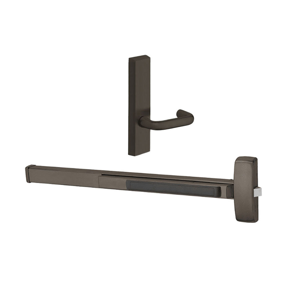 Sargent - 8873F - Rim Exit Devices with Electrified Trim - Wide Stile Pushpad - 12V - Fail Safe - Electrified Escutcheon Trim - 36" - Grade 1 - US10B (Dark Oxidized Satin Bronze Oil Rubbed)