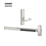 Sargent - 8874F - Rim Exit Devices with Electrified Trim - Wide Stile Pushpad - 24V - Fail Secure - Electrified Escutcheon Trim - 36" - Grade 1 - US32D (Satin Stainless Steel)