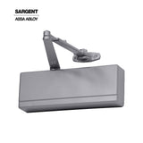 Sargent - 1431 - Powerglide Cast Iron Surface Door Closer - Track Type Applications - Plastic Cover - Grade 1 - EN (Sprayed Aluminum Enamel)
