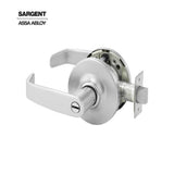 Sargent - 28-10U65 - Privacy Bathroom Cylindrical Lock with 2-3/4 Inch Backset and 4-7/8 Inch ANSI Strike - L Lever - Grade 1 - Optional Color