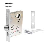Sargent - 8204 - Storeroom Mortise Lock - Heavy Duty Less Cylinder - LFIC - Escutcheon Trim Function - Grade 1 - WSP (White Suede Powder Coat)