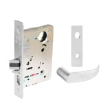 Sargent - 8204 - Storeroom Mortise Lock - Heavy Duty Less Cylinder - LFIC - Escutcheon Trim Function - Grade 1 - WSP (White Suede Powder Coat)