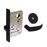 Sargent - 8204 - Storeroom Mortise Lock - Heavy Duty Standard Cylinder - SFIC - Key Code- Rose Trim Function - Grade 1 - US20D (Dark Statuary Bronze Lacquered)