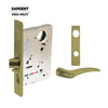 Sargent - 8237 - Classroom Mortise Lock - Heavy Duty Standard Cylinder - SFIC - Escutcheon Trim Function - Grade 1 - US4 (Satin Brass, Clear Coated)