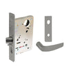 Sargent - 8237 - Classroom Mortise Lock - Heavy Duty Standard Cylinder - SFIC - Escutcheon Trim Function - Grade 1 - US32D (Satin Stainless Steel)