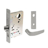 Sargent - 8237 - Classroom Mortise Lock - Heavy Duty Standard Cylinder - SFIC - Escutcheon Trim Function - Grade 1 - US32 (Bright Stainless Steel)