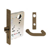 Sargent - 8237 - Classroom Mortise Lock - Heavy Duty Standard Cylinder - SFIC - Escutcheon Trim Function - Grade 1 - US10 (Satin Bronze, Clear Coated)
