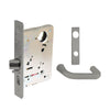 Sargent - 8237 - Classroom Mortise Lock - Heavy Duty Standard Cylinder - SFIC - Escutcheon Trim Function - Grade 1 - US32D (Satin Stainless Steel)