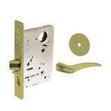 Sargent - 8237 - Classroom Mortise Lock - Heavy Duty Standard Cylinder - SFIC - Keyed Different - Rose Trim Function - Grade 1 - US4 (Satin Brass, Clear Coated)