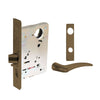 Sargent - 8237 - Classroom Mortise Lock - Heavy Duty Less Cylinder - SFIC - Escutcheon Trim Function - Grade 1 - US10 (Satin Bronze, Clear Coated)