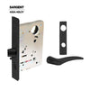 Sargent - 8237 - Classroom Mortise Lock - Heavy Duty Less Cylinder - SFIC - Escutcheon Trim Function - Grade 1 - US20D (Dark Statuary Bronze Lacquered)