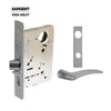 Sargent - 8237 - Classroom Mortise Lock - Heavy Duty Less Cylinder - SFIC - Escutcheon Trim Function - Grade 1 - US26D (Satin Chromium Plated Over Nickel)