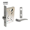 Sargent - 8237 - Classroom Mortise Lock - Heavy Duty Less Cylinder - SFIC - Escutcheon Trim Function - Grade 1 - US32D (Satin Stainless Steel)